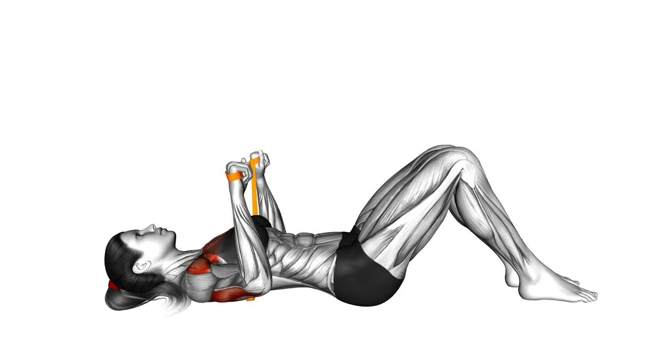 Resistance Band Chest Press form demonstration