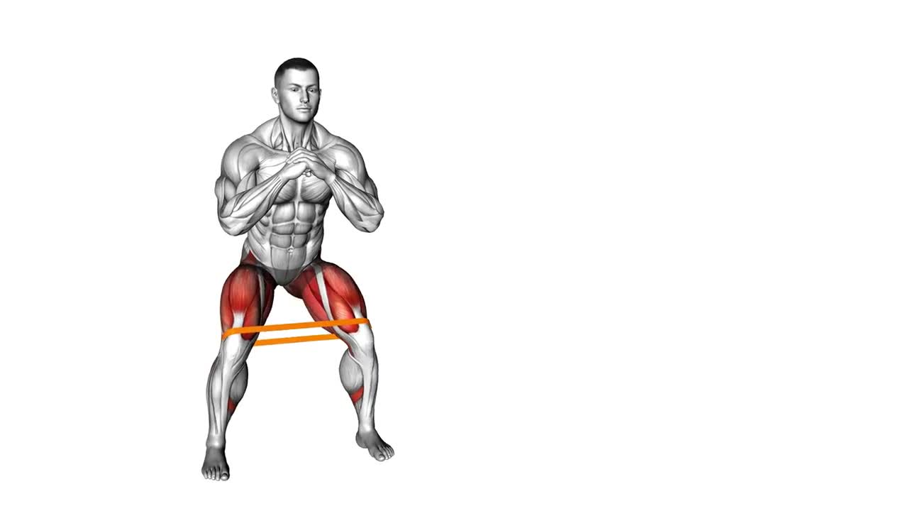 Resistance Band Lateral Walk form demonstration