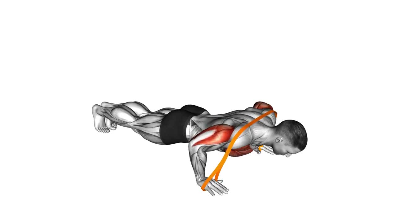 Resistance Band Push Up form demonstration