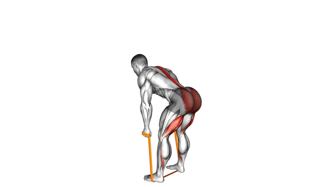 Resistance Band Romanian Deadlift form demonstration