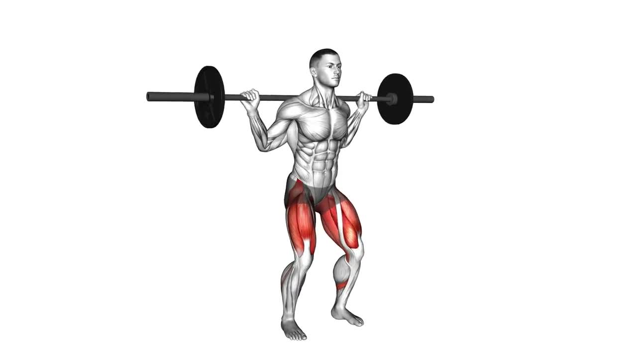 Barbell Back Squat form demonstration