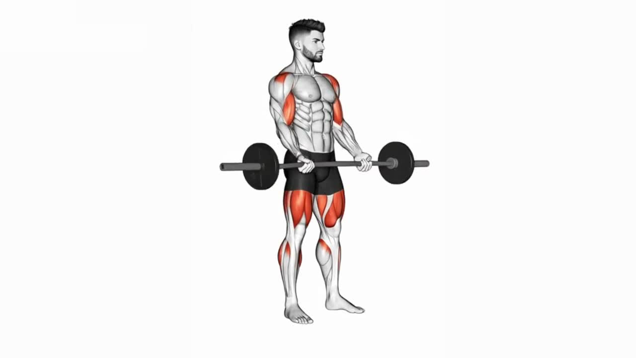 Barbell Curl form demonstration