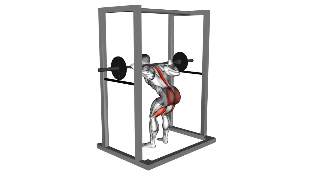 Barbell Good Morning form demonstration