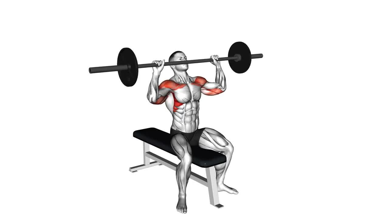 Barbell Overhead Press form demonstration