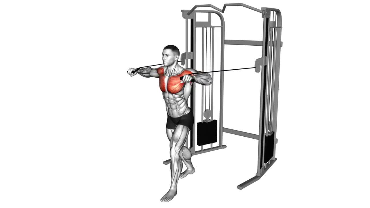 Cable Chest Press form demonstration