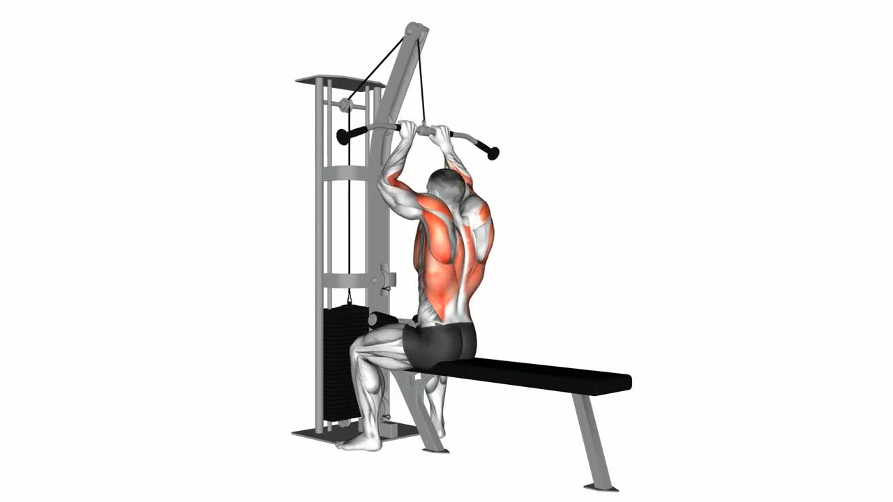Cable Close Grip Pulldown form demonstration