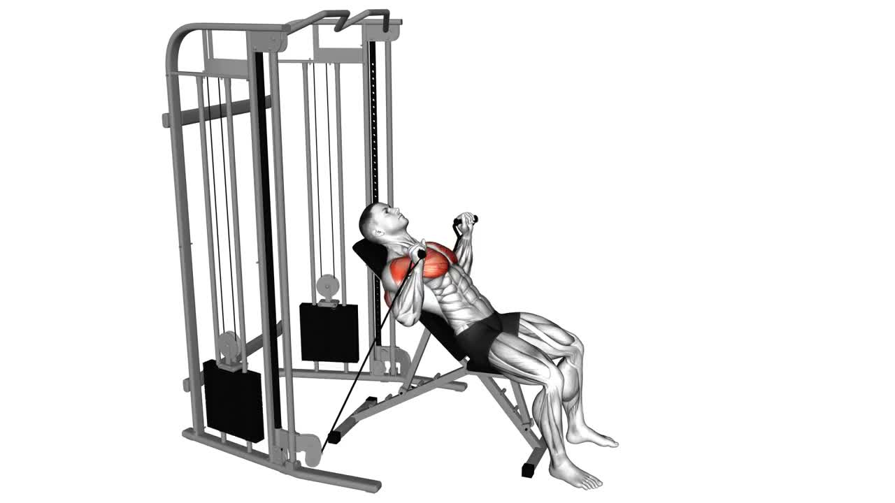 Cable Incline Chest Press form demonstration