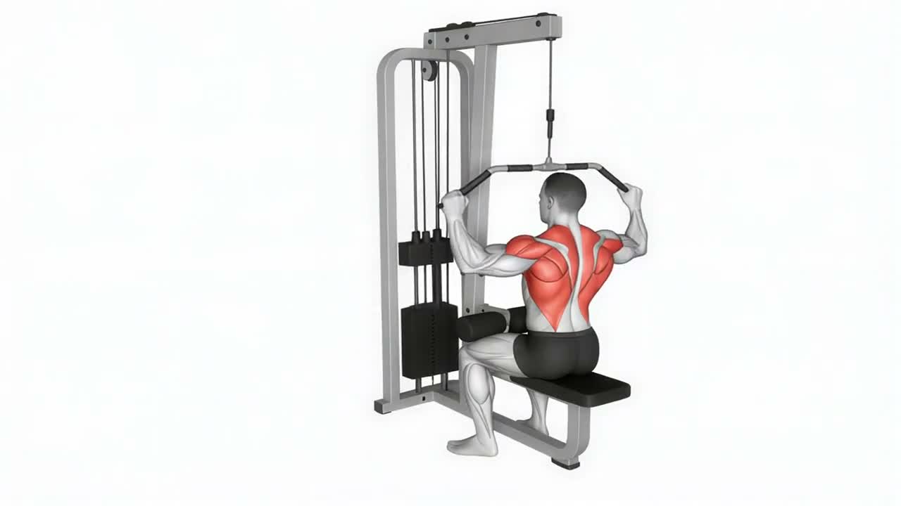 Cable Lat Pulldown Wide Grip form demonstration