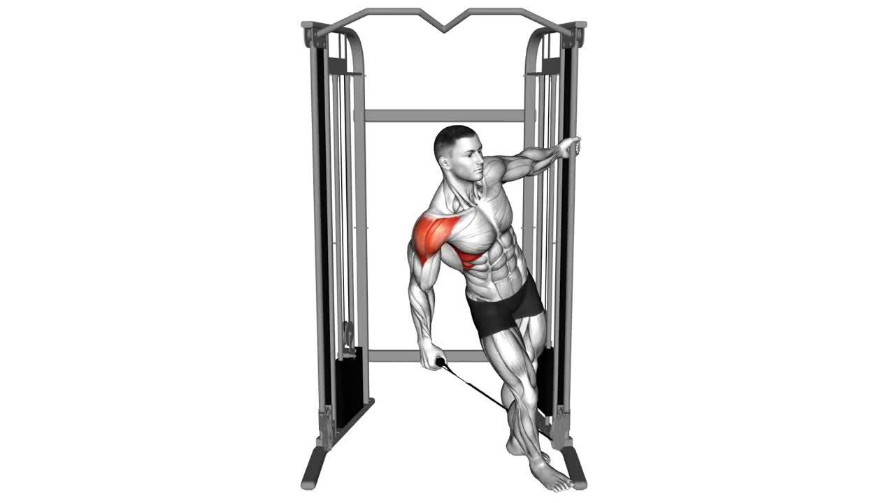 Cable Lateral Raise form demonstration