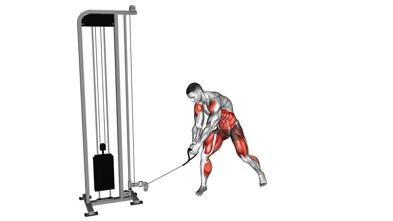 Cable Reverse Woodchop form demonstration