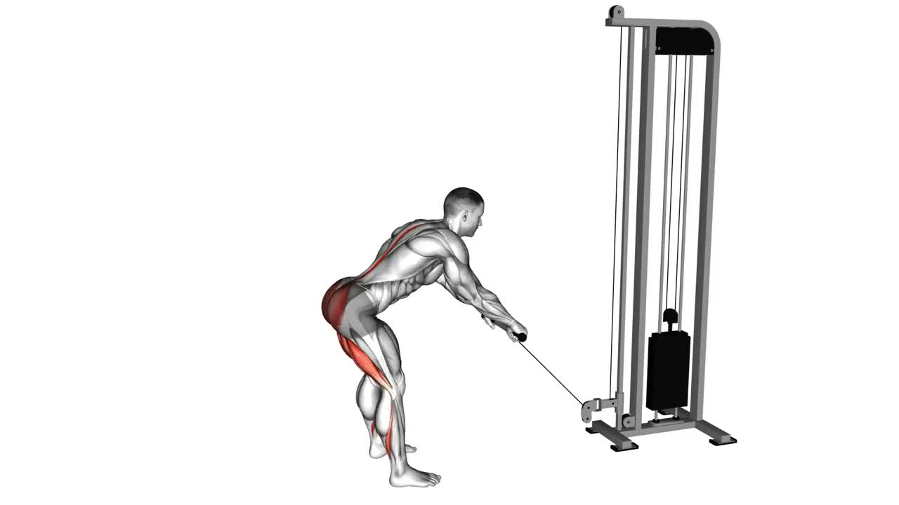 Cable Romanian Deadlift form demonstration