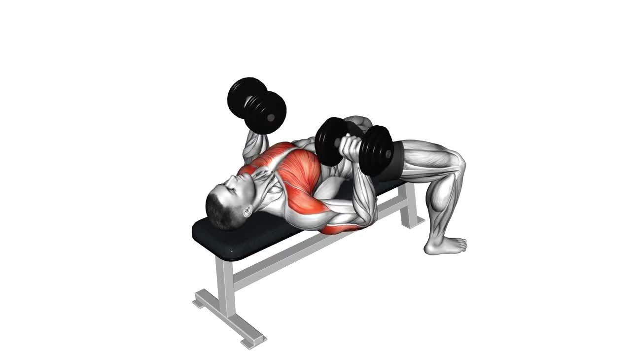 Dumbbell Bench Press form demonstration