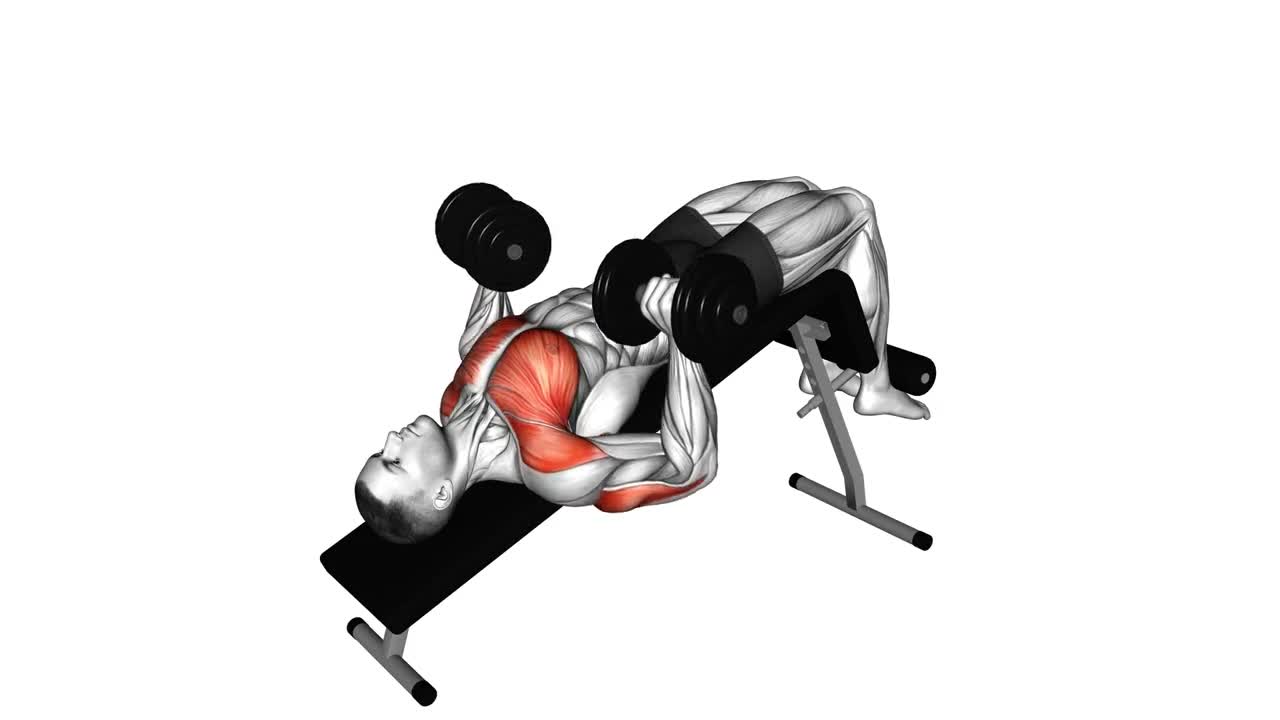 Dumbbell Decline Press form demonstration