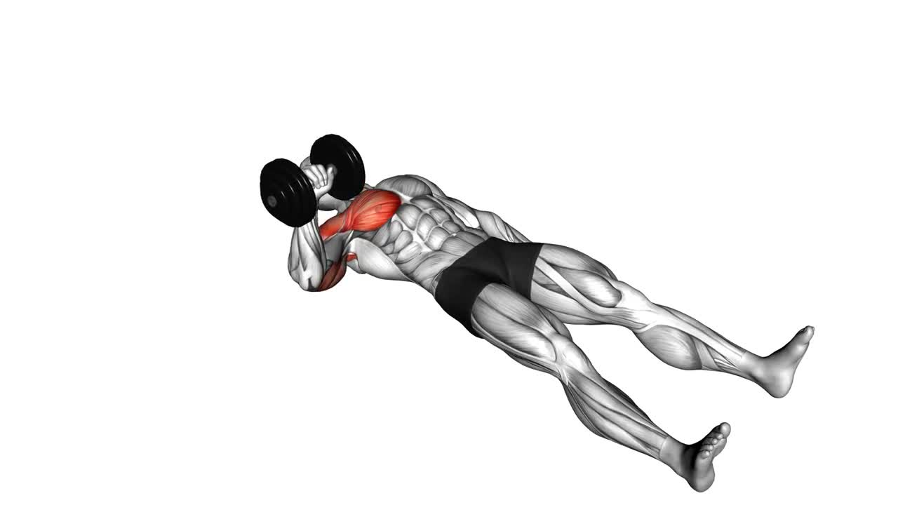 Dumbbell Floor Press form demonstration