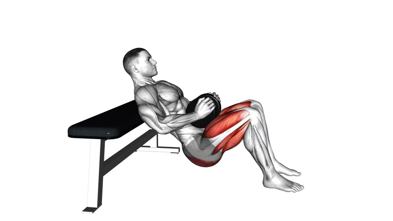 Dumbbell Hip Thrust on Bench form demonstration