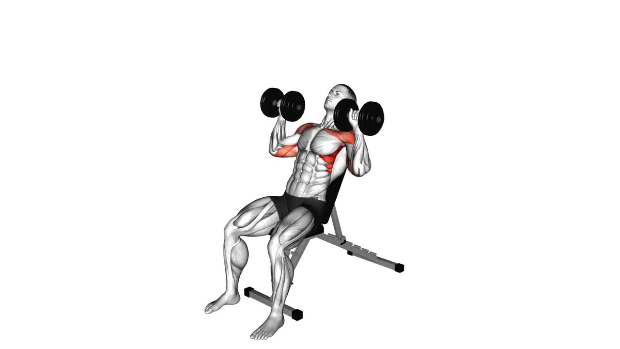 Dumbbell Incline Press form demonstration