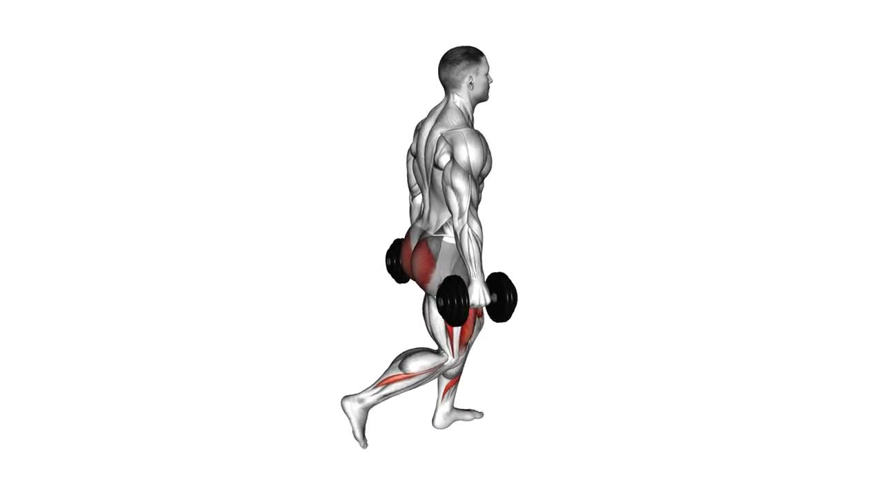 Dumbbell Reverse Lunge form demonstration