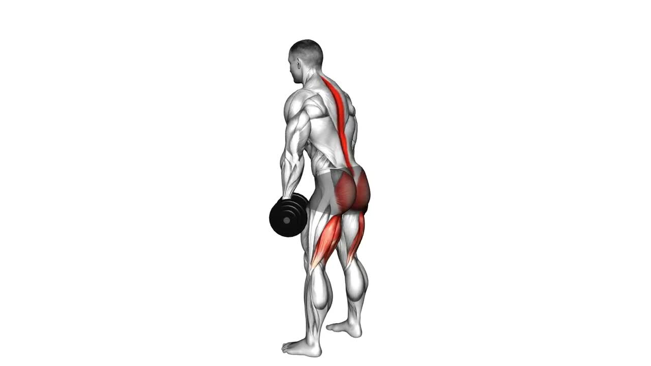 Dumbbell Romanian Deadlift form demonstration
