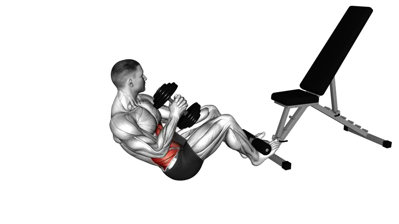 Dumbbell Russian Twist form demonstration