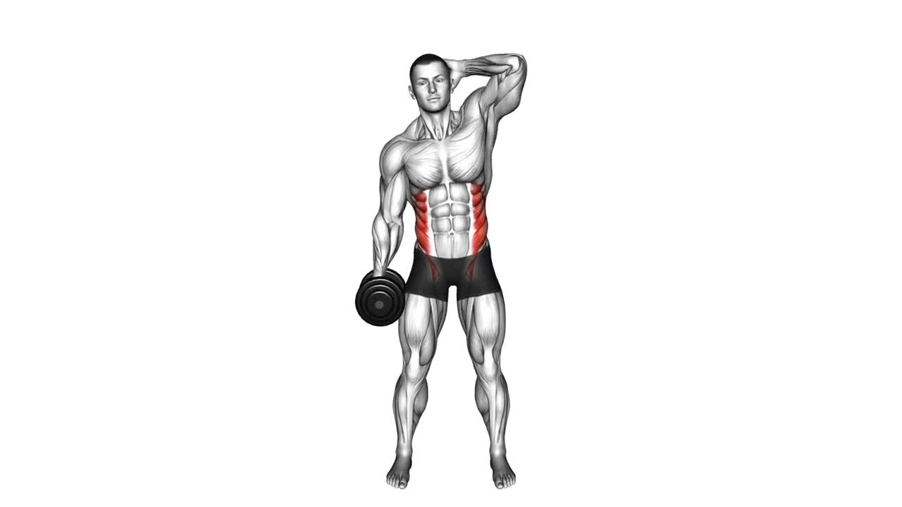 Dumbbell Side Bend form demonstration
