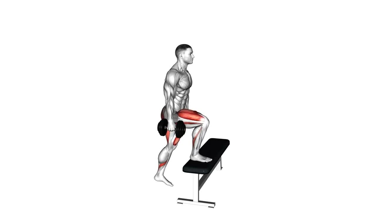 Dumbbell Step Up form demonstration