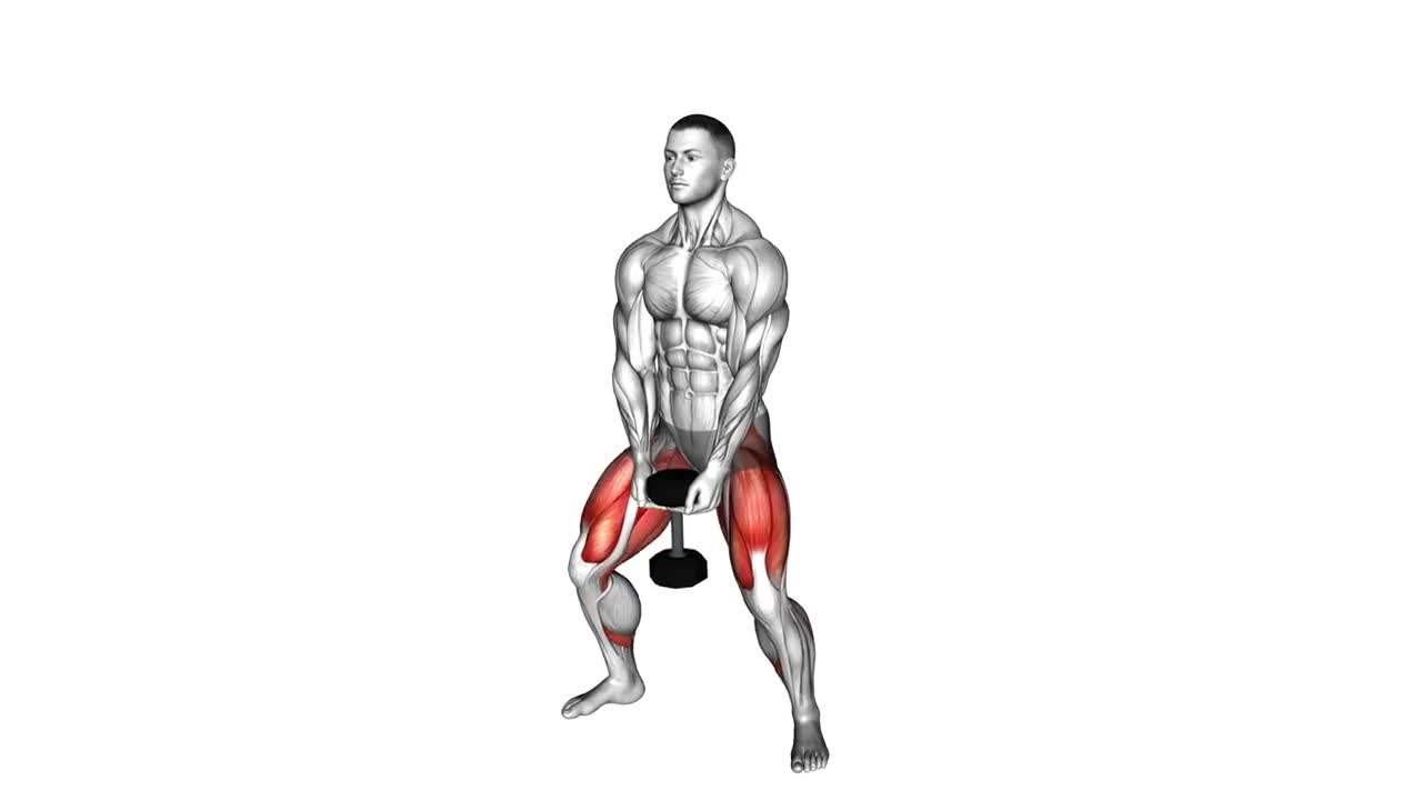 Dumbbell Sumo Squat form demonstration