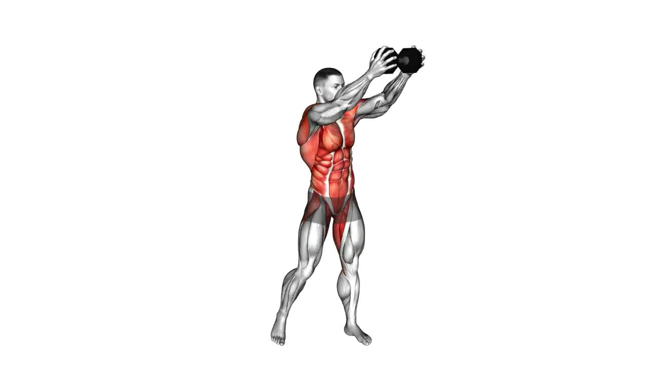 Dumbbell Woodchop form demonstration