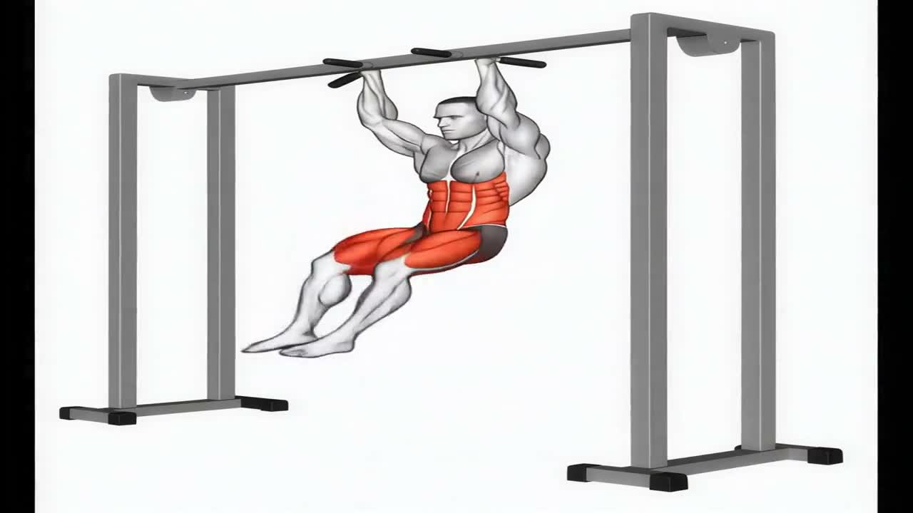 Hanging Knee Raise form demonstration