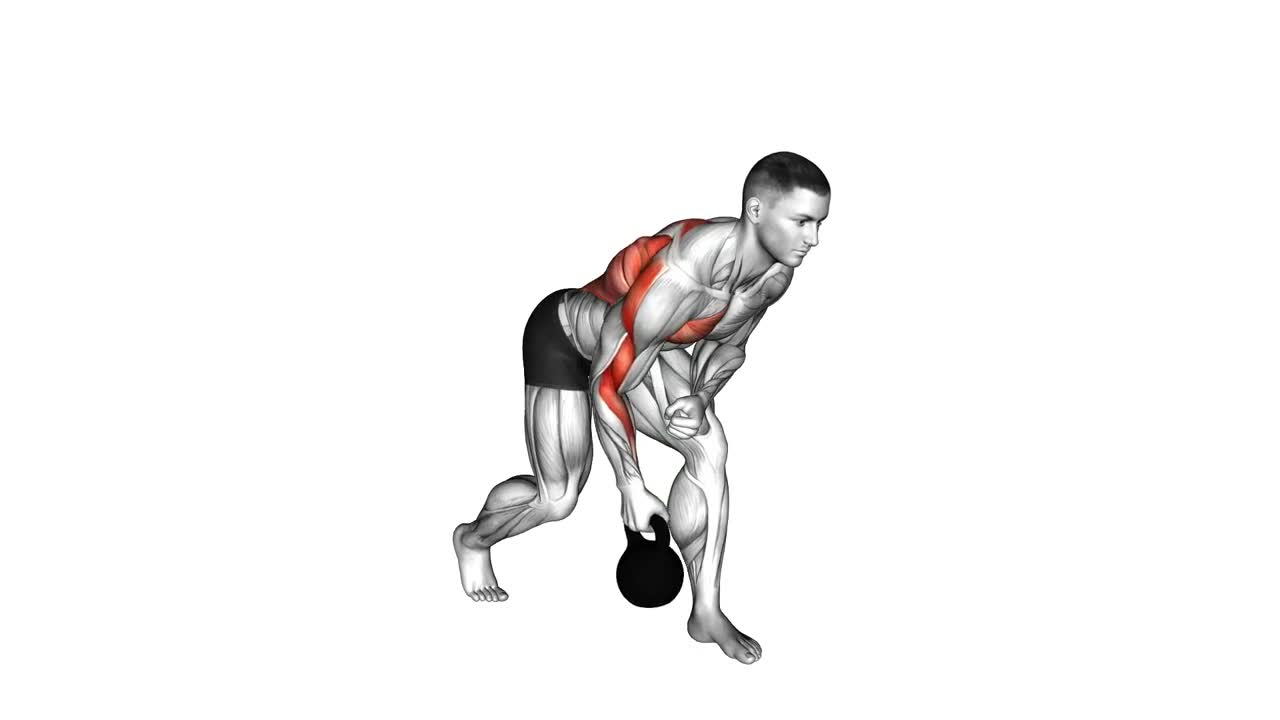 Kettlebell Single Arm Row form demonstration